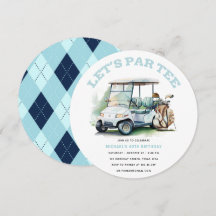 Golf Adult Birthday Partee waterverf