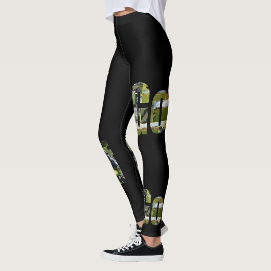 Golf Afbeelding Logo Collage Leggings (Links)