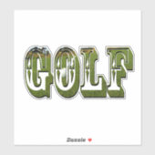 Golf Afbeelding Logo, Sticker (Vel)