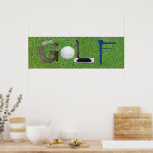 Golf-afbeeldingen Poster (Keuken)