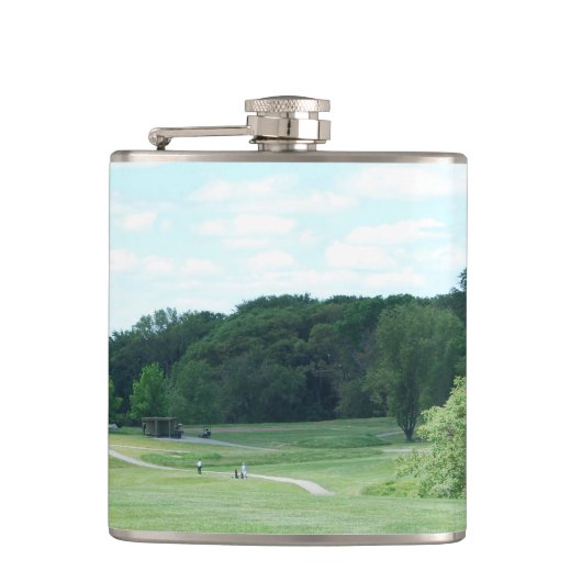 Golf afspelen heupfles (Voorkant)