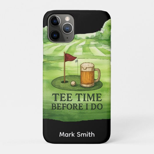 Golf Afspraak voor ik het doe Golf Bachelorfeest Case-Mate iPhone Case (Achterkant)