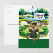 Golf afstudeerbedankje briefkaart (Voorkant / Achterkant)