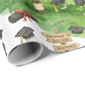 Golf afstudeerfeest gethematiseerd voor kattenlief cadeaupapier (Rol Hoek)