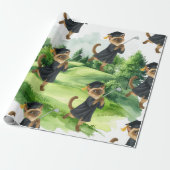 Golf afstudeerthema voor kattenliefhebber golfer cadeaupapier (Uitgerold)