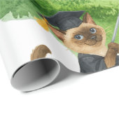 Golf afstudeerthema voor kattenliefhebber golfer cadeaupapier (Rol Hoek)