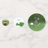 Golf-afstuderen afstuderen confetti (Achterkanten)