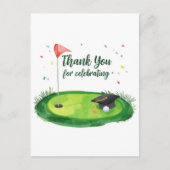 Golf Afstuderen Briefkaart (Voorkant)