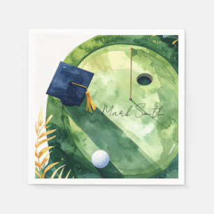 Golf Afstuderen Gefeliciteerd met het putting gree Servet