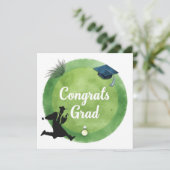 Golf Afstuderen Gefeliciteerd met Par voor golfer Kaart (Staand voorkant)