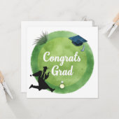 Golf Afstuderen Gefeliciteerd met Par voor golfer Kaart (Voorkant / Achterkant in situ)