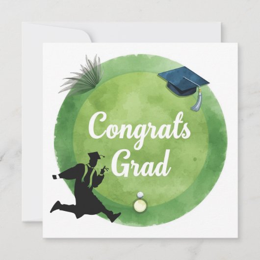 Golf Afstuderen Gefeliciteerd met Par voor golfer Kaart (Voorkant)