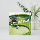 Golf Afstuderen Gefeliciteerd met Par voor golfer Kaart (Staand voorkant)
