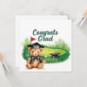 Golf Afstuderen Gefeliciteerd met Par voor golfer Kaart (Voorkant / Achterkant in situ)