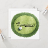 Golf Afstuderen Gefeliciteerd met Par voor golfer Kaart (Voorkant / Achterkant in situ)