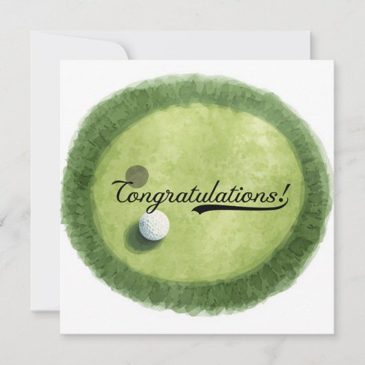 Golf Afstuderen Gefeliciteerd met Par voor golfer Kaart (Voorkant)