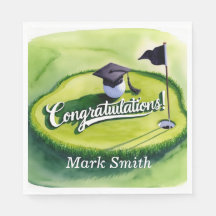 Golf Afstuderen Gefeliciteerd Party op groen
