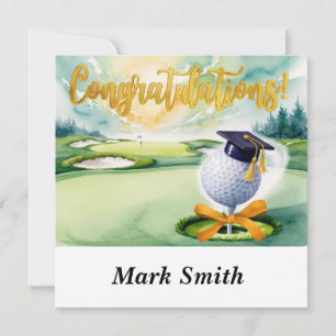 "Golf Afstuderen Kaart - Gefeliciteerd Afstuderen!