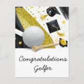 Golf Afstuderen Kaart - Gefeliciteerd Afstuderen (Voorkant)