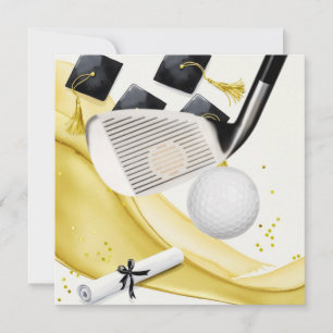 Golf Afstuderen Kaart - Gefeliciteerd Afstuderen
