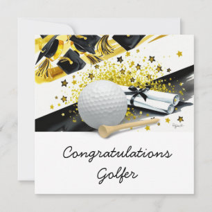 Golf Afstuderen Kaart - Gefeliciteerd Afstuderen