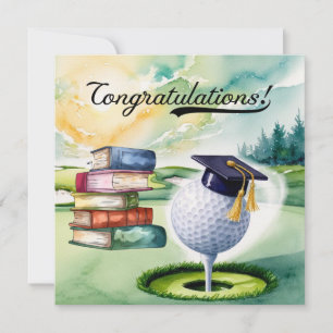 "Golf Afstuderen Kaart - Gefeliciteerd Afstuderen!