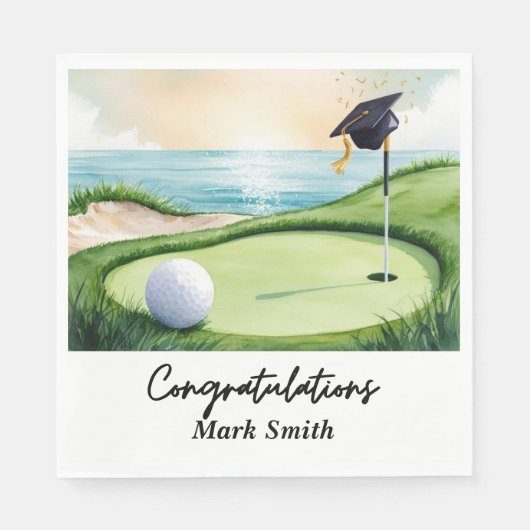 Golf Afstuderen voor golfer op de golfbaan Servet (Voorkant)