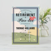 Golf-aftredingspartij Kaart (Staand voorkant)