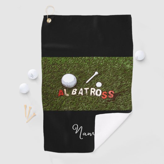 Golf albatross grappige geschenken voor golfer golfhanddoek (Insitu)
