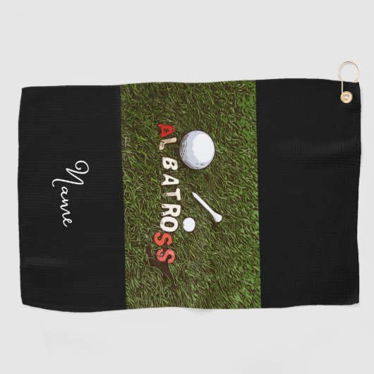Golf albatross grappige geschenken voor golfer golfhanddoek (Horizontaal)