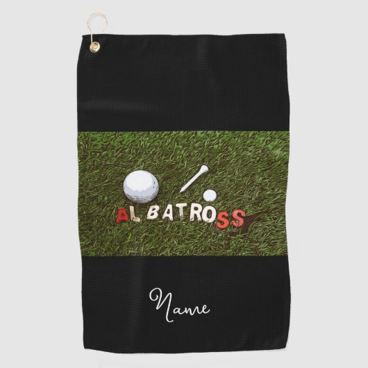 Golf albatross grappige geschenken voor golfer golfhanddoek (Voorkant)