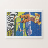 Golf Alpin Vintage Travel Poster Legpuzzel (Horizontaal)