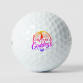 Golf als een godin - Stijlvol ontwerp Golfballen (Voorkant)