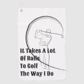 Golf als een Pro met gepersonaliseerde beste Golfh Golfhanddoek (Voorkant)