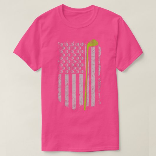 Golf American Flag 1 T-shirt (Design voorkant)