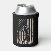 Golf American Flag Gifts Birthday Father's Day  Blikjeskoeler (Blikje Voorkant)