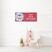Golf Amerikaans Thema 4 juli Onafhankelijkheid Spandoek (Insitu)