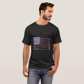 Golf Amerikaanse Vlag 4 Juli VS Patriottisch T-shirt (Voorkant volledig)