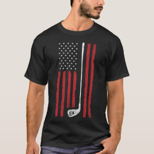 Golf Amerikaanse vlag Amerikaanse patriottische go T-shirt