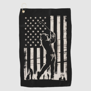 Golf Amerikaanse Vlag Cadeaus Verjaardag Vaderdag  Golfhanddoek