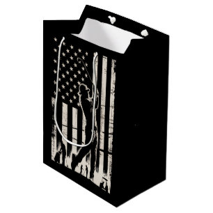 Golf Amerikaanse Vlag Cadeaus Verjaardag Vaderdag Medium Cadeauzakje