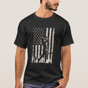Golf Amerikaanse Vlag Cadeaus Verjaardag Vaderdag  T-shirt