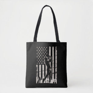 Golf Amerikaanse Vlag Cadeaus Verjaardag Vaderdag Tote Bag