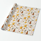 Golf and Beer for Golfer Cadeaupapier (Uitgerold)