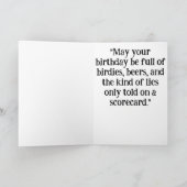 ** Golf AP94 Senior Funny Humor Man Verjaardag Kaa Bedankkaart (Binnen)