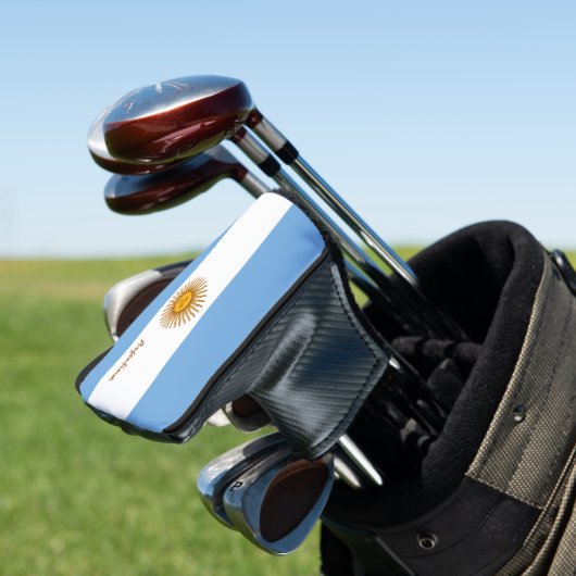 Golf Argentinië en Argentijnse vlag/Golf Clubs Hoe Golfheadcover (Insitu)