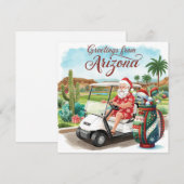 Golf Arizona Kerstgroet Feestdagenkaart (Voorkant / Achterkant)