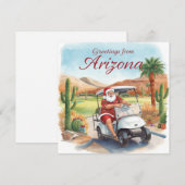 Golf Arizona Kerstgroet  Feestdagenkaart (Voorkant / Achterkant)