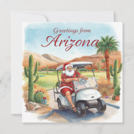 Golf Arizona Kerstgroet Feestdagenkaart