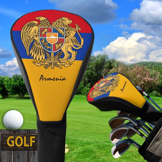 Golf Armenië en Armeense vlag/Golf Clubs Hoesjes Golfheadcover